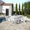 Flash Furniture Tolleson 5-Pc Adirondack Dining Set w/48-in Rnd Recycled HDPE Table and 4 Chairs w/Cupholders, Wht LE-HMP-248-2037-WHT-GG - alternate 6